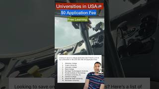Universities In Usa With No 0 Application Fee