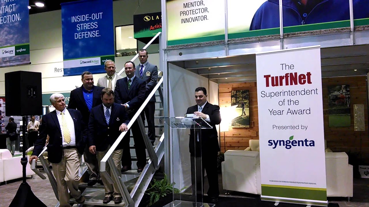 TurfNet Superintendent of the Year Chad Mark at GIS 2014