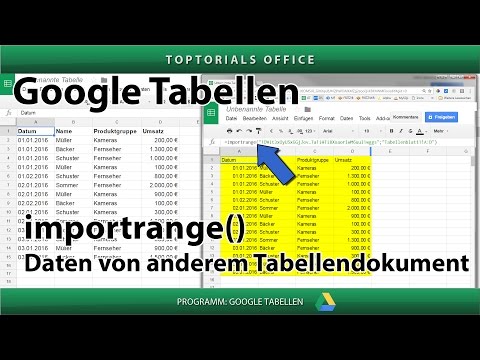 Accessing other tables / spreadsheet documents with importrange (Google Sheets)