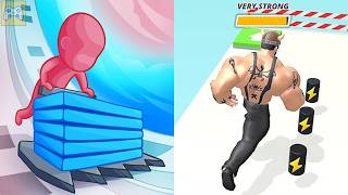 Stack Colors vs Muscle Rush ✦ ASMR Gameplay Android iOS • 2048 Number Merge Race Games screenshot 4