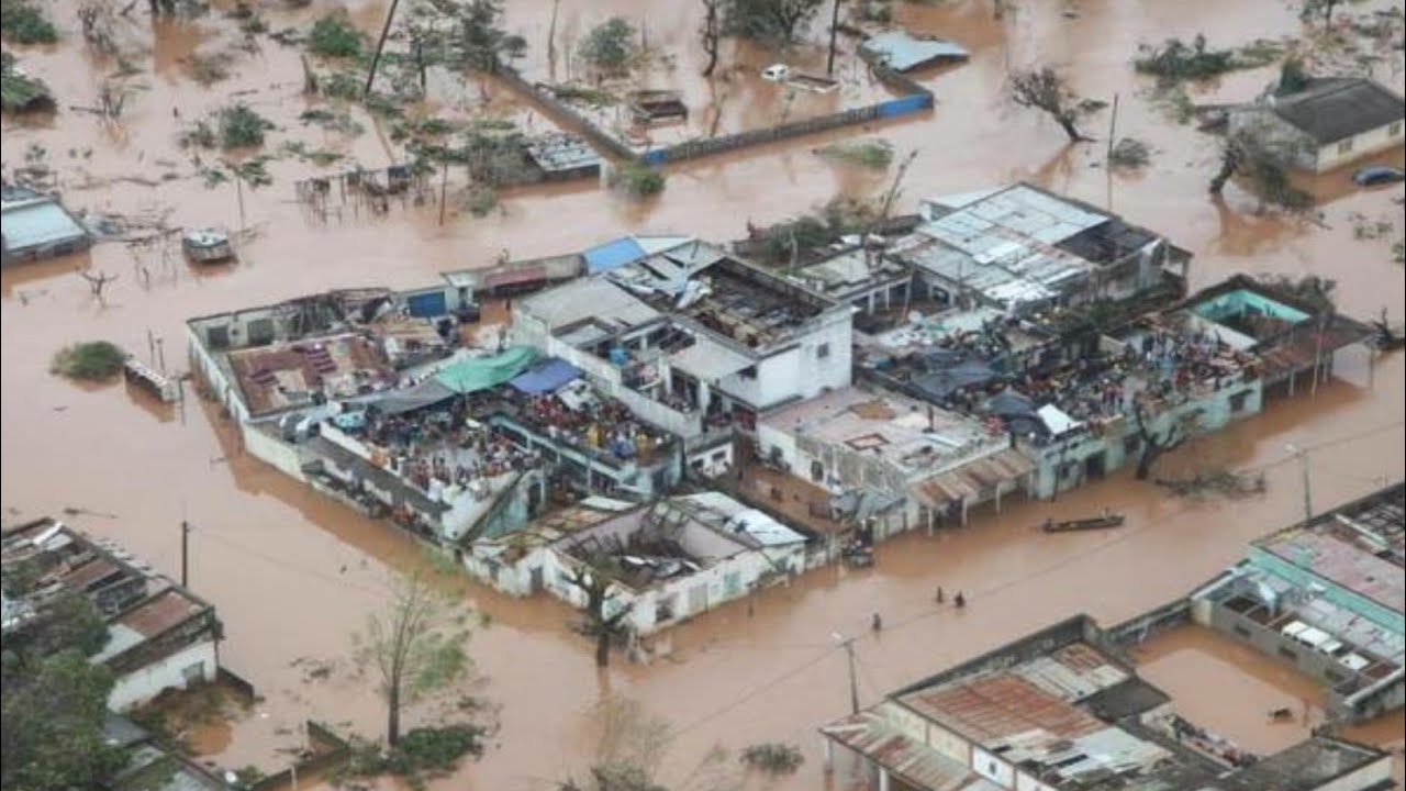 Cyclone Eioise hits part of Mozambique.Storm and flood in Mozambique