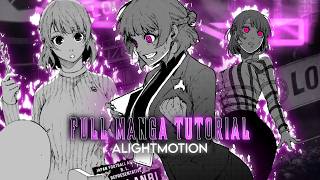 Full manga edit tutorial || Alightmotion || All materials in the description