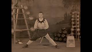 Harry Langdon - Silent Film Comedian - Globe Barbells And Dumbbells