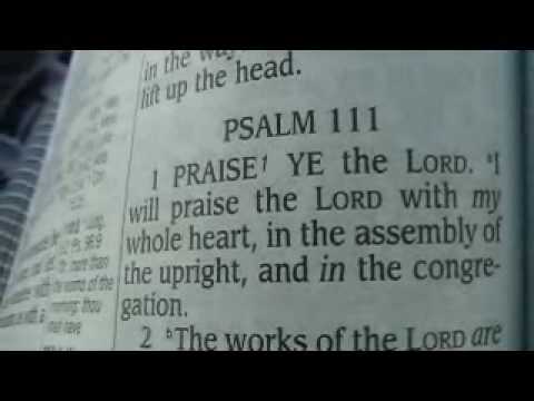 Psalm 111 King James Holy Bible - YouTube