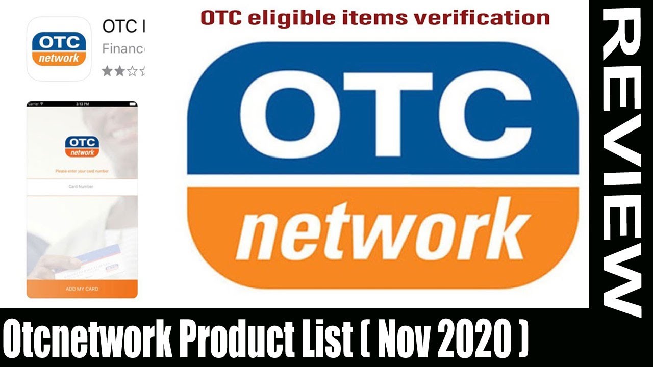 Otc Card Items List 2020 / Otc Network Card Eligible Items And Store