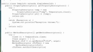 14 03 Creating A Beaninfo Class   Part 2