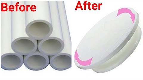 How to make 360 Degree Smooth Rotating Display Stand at Home Using PVC PIPE ||Usefull for every Home