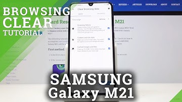 How to Erase Browsing History in Samsung Galaxy M21 - Clear Browser Data