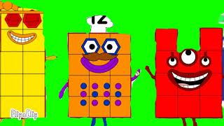 Numberblocks Stampede Green Screen Full