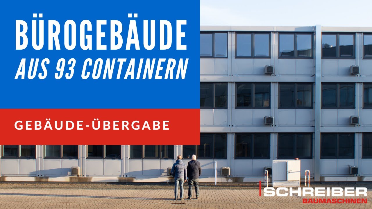 Schlüsselfertiges Bürogebäude aus 93 Systemcontainer-Einheiten