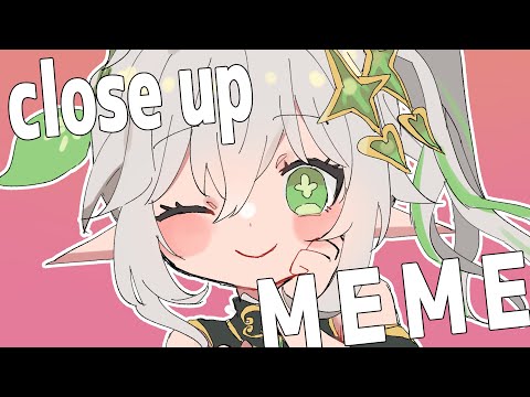 【手描き原神】ナヒーダで close up meme