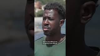 Migrants wait in Ceuta after mass border crossing