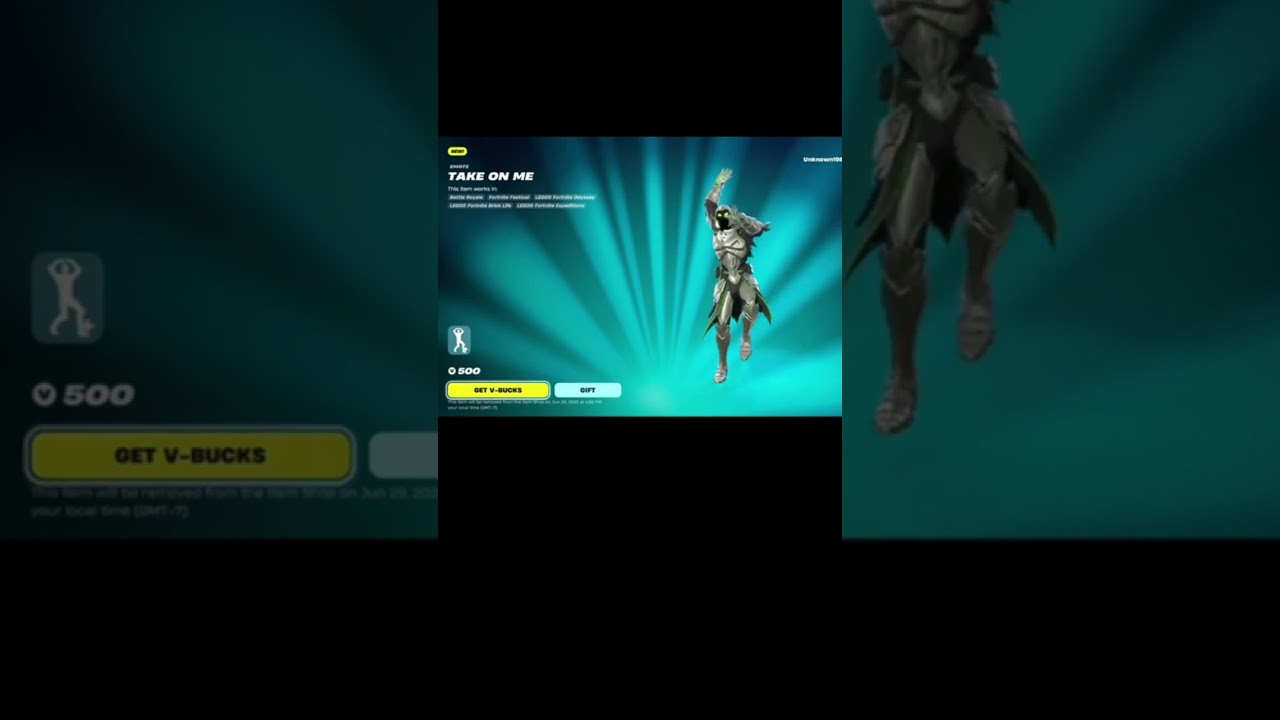 New Fortnite Emote “Take On Me” is HERE! 🕺🎶 Go cop it NOW in the item shop now 