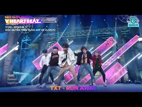 2019 VLIVE AWARDS V HEARTBEAT] - TXT - RUN AWAY - YouTube