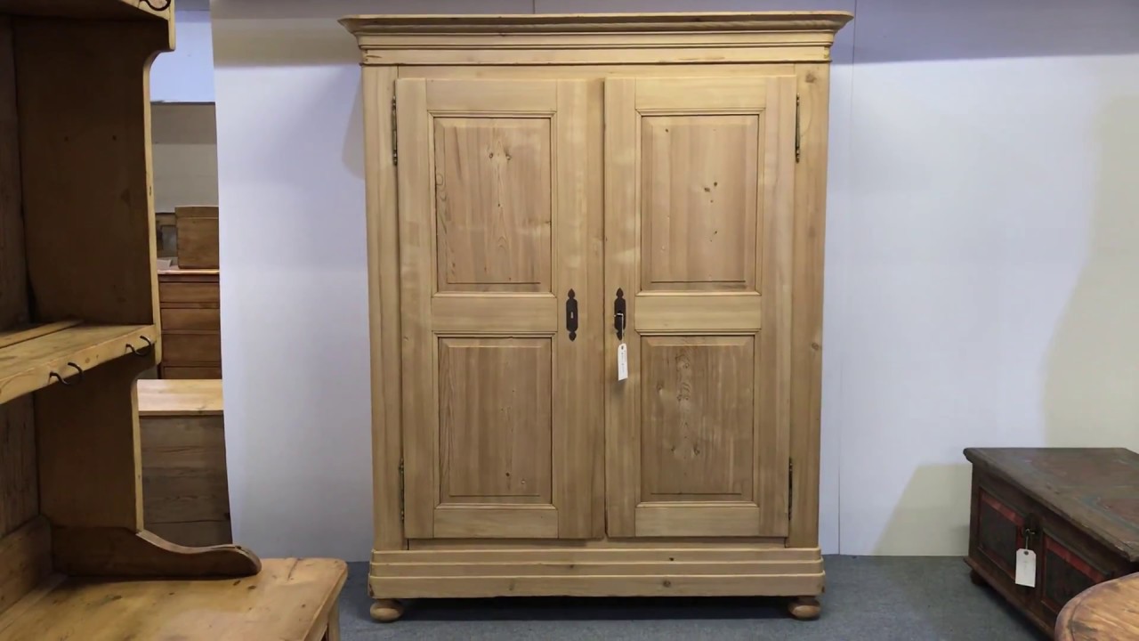 Large French Antique Pine Wardrobe Pinefinders Old Pine Furniture Warehouse YouTube
