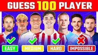 GUESS 100 FOOTBALL PLAYERS IN 3 SECONDS LEVEL EASY MEDIUM HARD IMPOSSIBLE | FOOTBALL QUIZ 2026 screenshot 4