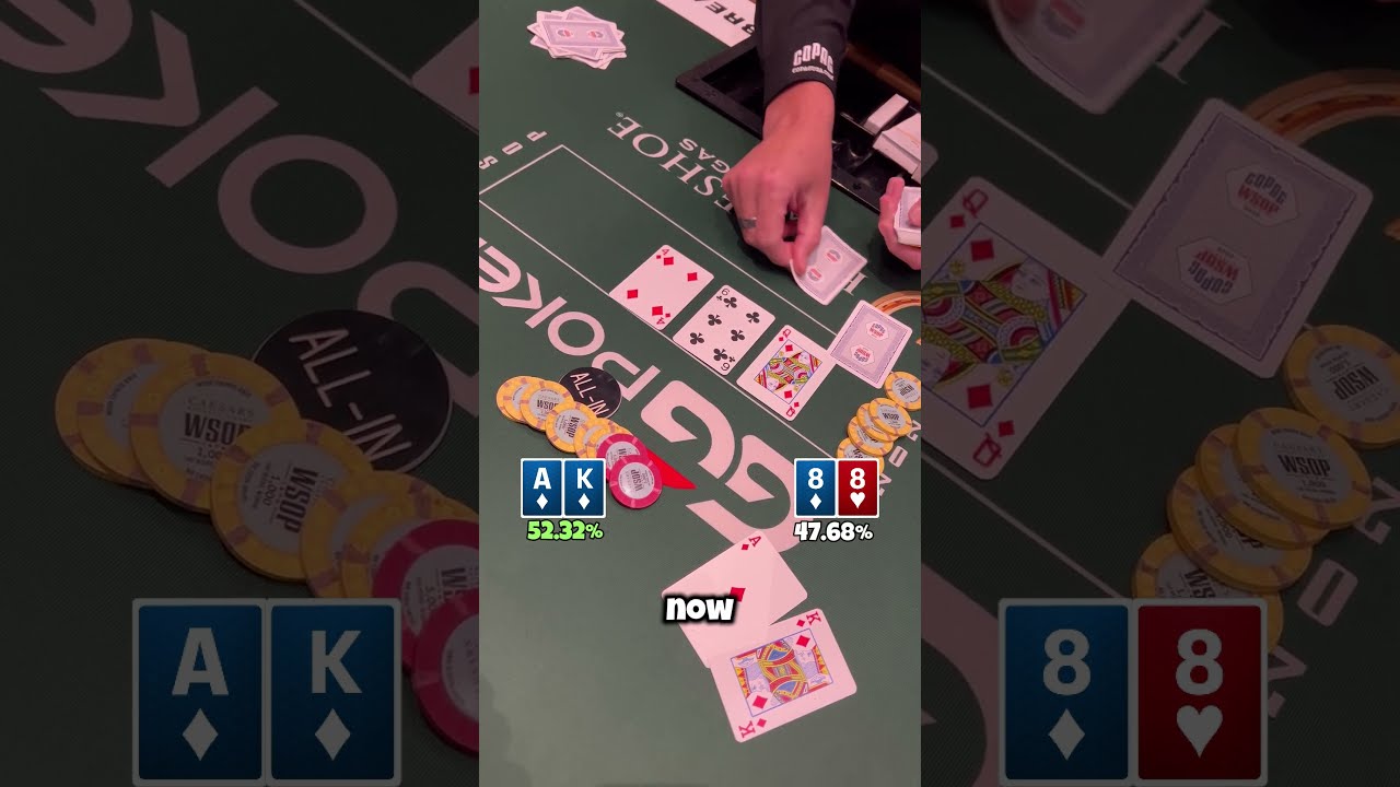 ALL IN WITH Ace King @ WSOP VEGAS! 💸⁠ #wsop #poker #shorts