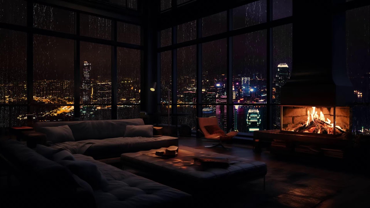 Regen & Feuer Harmonie: Gemütliche Stadtnächte mit entspannenden Klängen 🌧️🔥