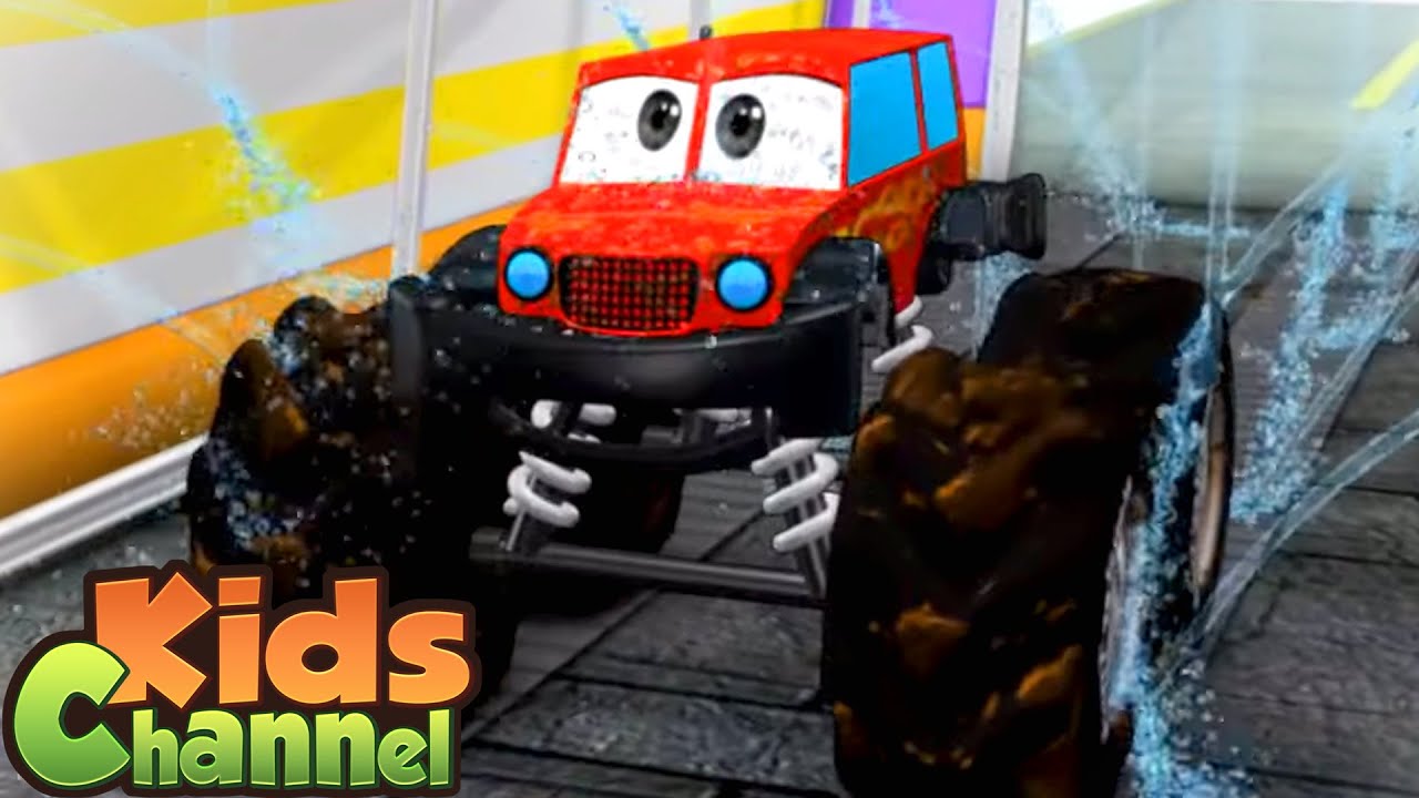 Car Wash Videos Monster Truck Dan Cartoons Car Videos from Kids