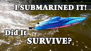 I Submarined This DEERC RC Boat - Did It Survive? 🦈 High-Speed Shark Attack on Water!