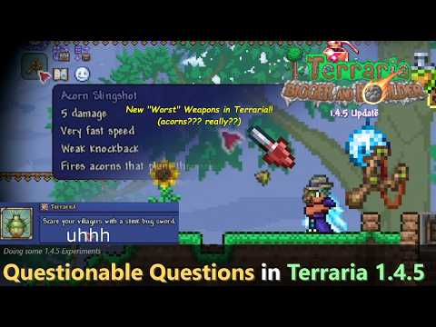 Terrarist is canon in Terraria 1.4.5. And so are these questionable things. (1.4.5.5 Experiments)