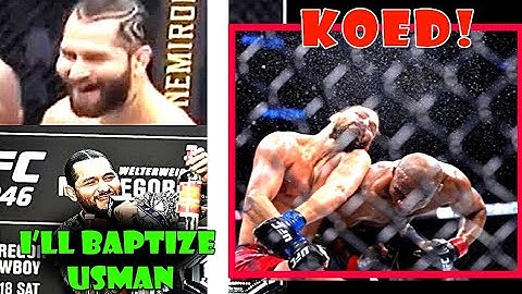 Usman vs Masvidal 2 Trash Talk Goes Wrong