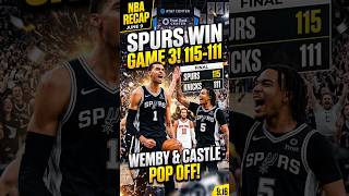 Wemby Scares Me - 6/9 NBA Recap #nba #nbarecap #basketball #knicks #spurs