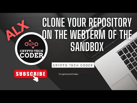 How to Clone your repository On the webterm of the sandbox