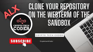 How to Clone your repository On the webterm of the sandbox