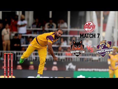 GT20 Canada Season 3 | Match - 7 Highlights | Surrey Jaguars vs Brampton Wolves