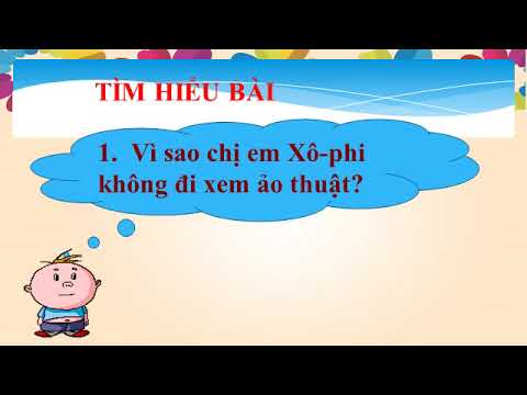Tiếng Việt 3 - Tập đọc - Kể chuyện - Bài: Nhà ảo thuật