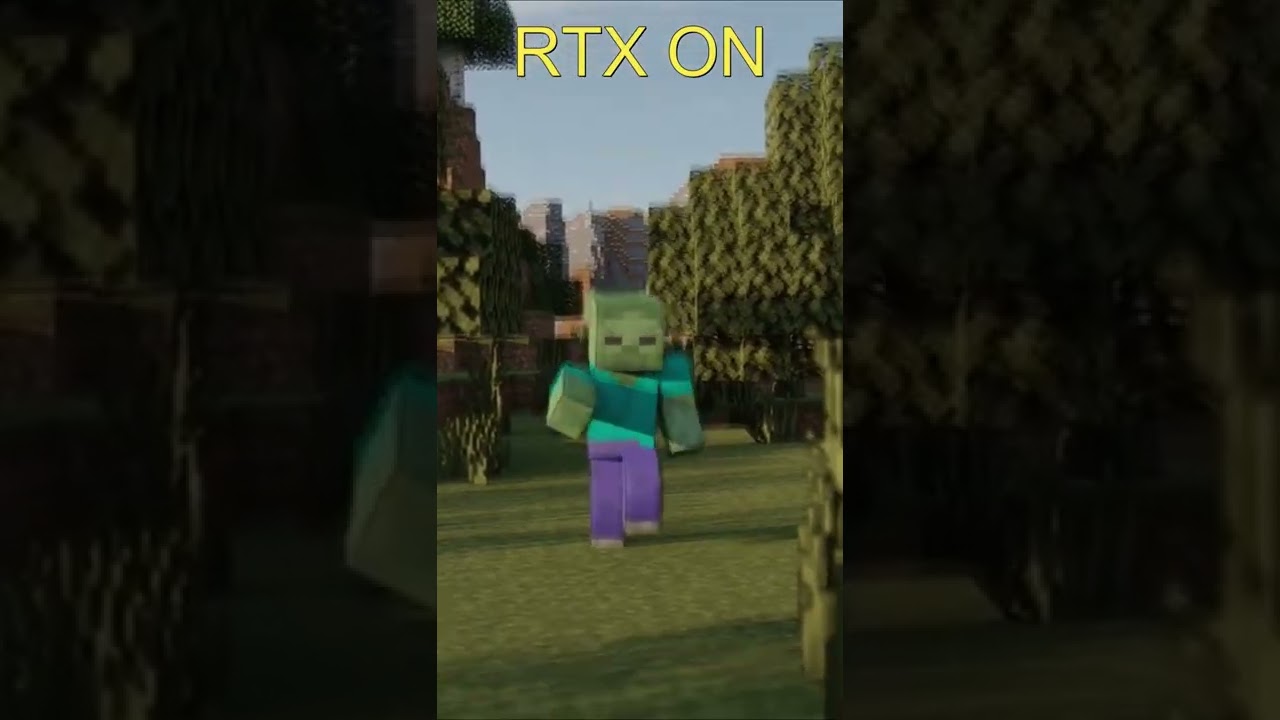 Pokemon RTX ON Vs Off Minecraft 