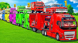 TRANSPORT OF COLORS! ICE CREAM TRUCKS, ROLLS POLICE, PORSCHE, CHEVROLET & VOLVO TRUCKS! FS 25