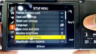 Nikon 2 Minute Tips #4 | Nikon Viewfinder Brightness Color Setting | Hindi @rjtechbuddy screenshot 5