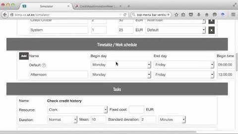 Demo simulation in BIMP
