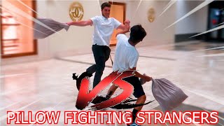 Pillow Fighting Strangers In Public