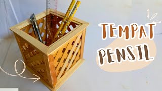 Cara Membuat Tempat Pensil Serbaguna dari Stik Es Krim | Kerajinan Stik Es Krim #kreasistikeskrim