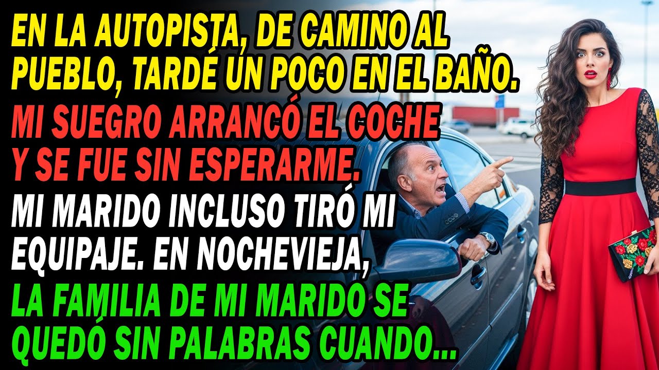 En La Autopista, Tardé En El Baño🚾 Mi Suegro Se Fue Sin Mí 🚗Y Mi Marido Tiró Mi Equipaje🧳 Pero...😡🤫