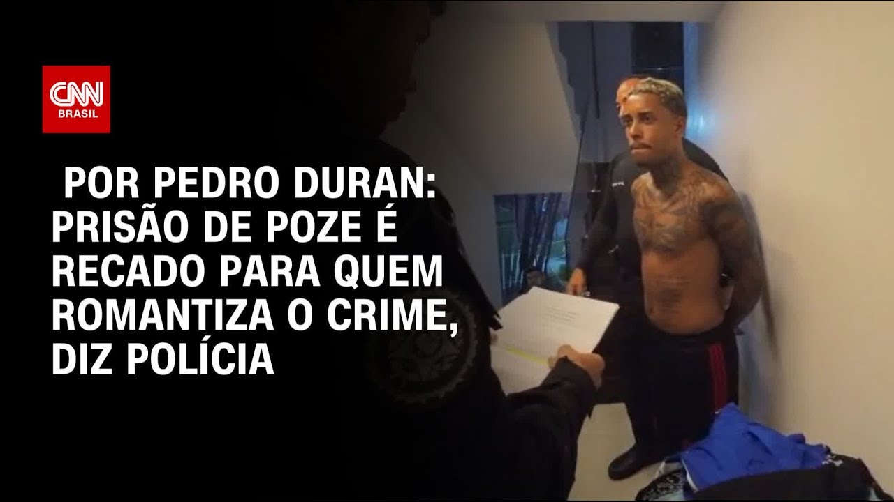 Polícia: Prisão de MC Poze é recado para quem romantiza o crime I LIVE CNN