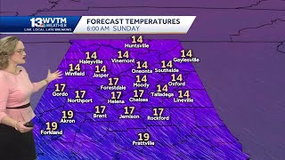 The coldest air in years keeps Alabama in the deep freeze through Christmas Day