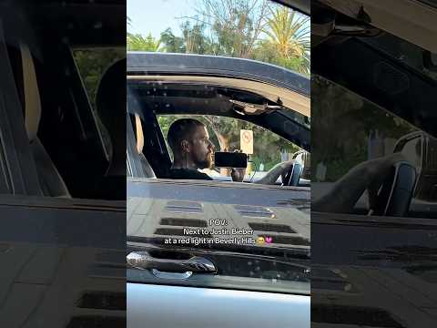 Next To Justin Bieber On The Road