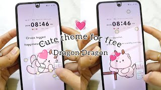 Cute theme for free 🩷💓 make your phone aesthetic Android theme screenshot 3