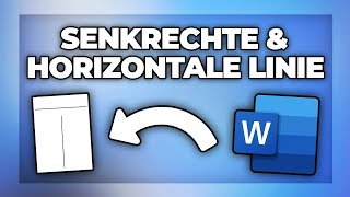 Word horizontale / senkrechte Linie einfügen - Anleitung
