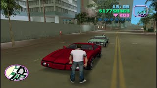 GTA Vice City - Driving a Banshee Supercar until Wasted!