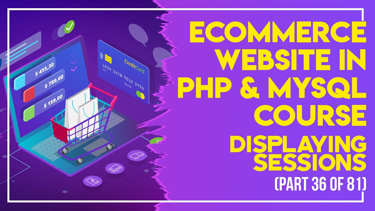 ⁣E-Commerce website in PHP & MySQL in Urdu/Hindi part 36 Displaying SESSIONS