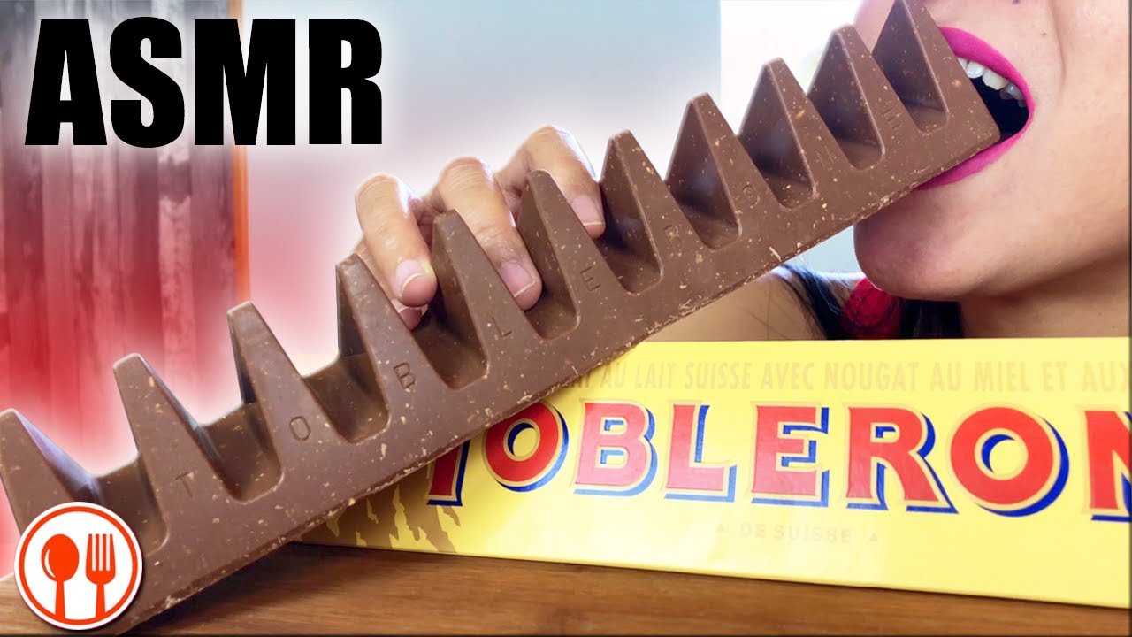 ASMR TOBLERONE Swiss Chocolate Bar Crunchy Milk Chocolate | LaniEats ASMR