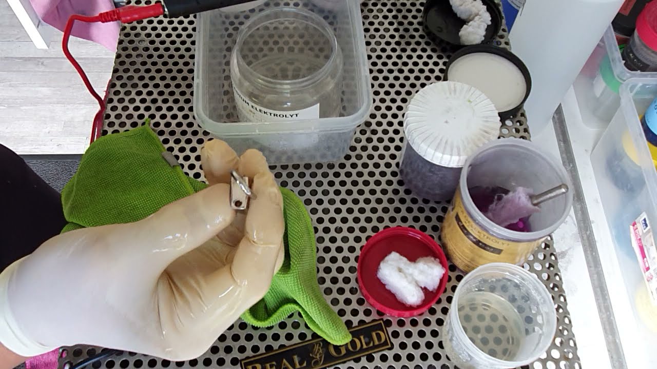 Vergolden von Messing - Messing direkt vergolden - selber galvanisieren