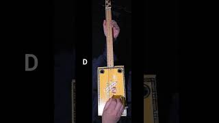 WHAT A TUNED CIGAR BOX GUITAR SHOULD SOUND LIKE! G TUNING (G, D, g)
