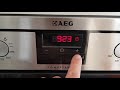 Aeg Electrolux Oven Set Clock