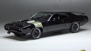 T-GARAGE店長がキットレビュー＆製作 アメリカレベル 1/24 ワイルドスピード ICE BREAK '71 プリムス GTX ドミニク仕様